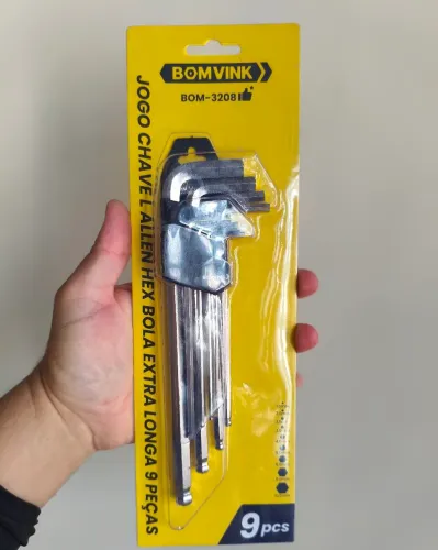 Chave allen Extra longa 9 peças