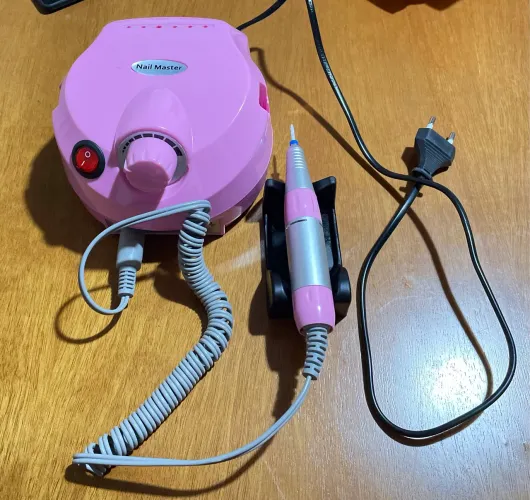 Motor Lixa Porquinho Rosa + BROCAS PROFISSIONAIS | Kit Completo | Pouco Uso