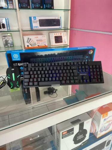 Teclado e mouse gamer com Led 