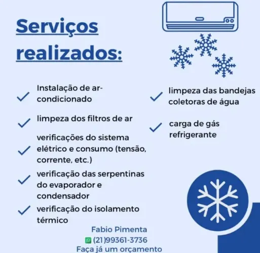 Conserto e manutenção de ar condicionado