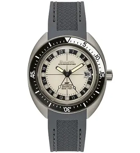 Relógio Bulova Oceanographer gmt 98b407 novo 