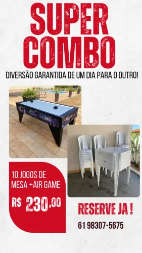Brinquedos mesas e cadeiras para festas aluguel