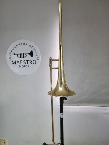 Trombone de Vara Profissional HS MUSICAL HSL760 - 10X no cartão - Envio p/ todo Brasil
