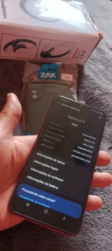 Samsung A10 sem detalhes + capinha e fone Bluethoot (na caixa)