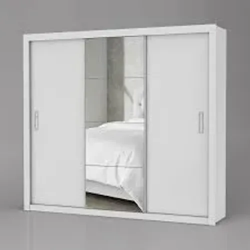 Guarda Roupa Espanha Gold 3Pts 4Gvs com Espelho Branco Carioca - Entrega Rápida!
