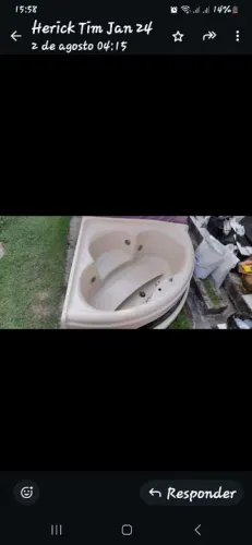 BANHEIRA Hidromassagem de canto $500,00