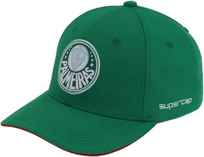Boné Silkado Bordado Frontal Palmeiras Licenciado