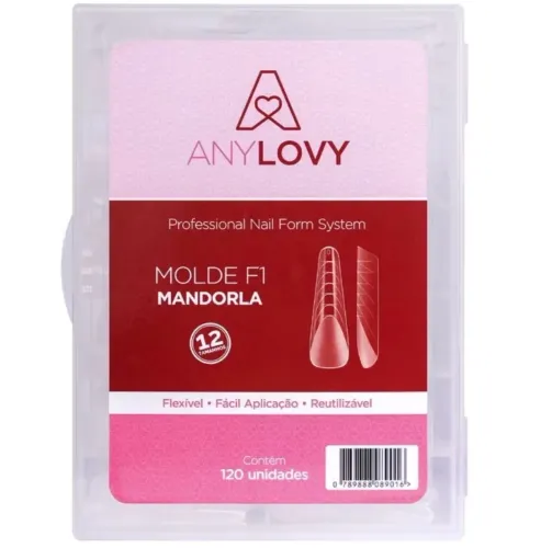 Molde F1 Mandorla Unhas De Gel Anylovy 120 Unidades