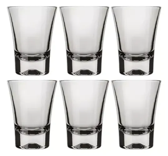NOVOS! 6 Copos vidro Dose 60 ml Nadir Figueiredo Olé (Conjunto com 6 Copos)