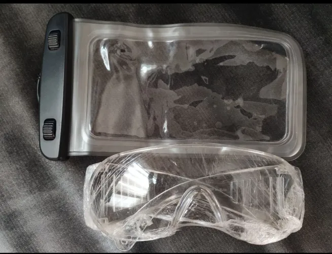 Kit proteção, óculos + capinha proteção celular
