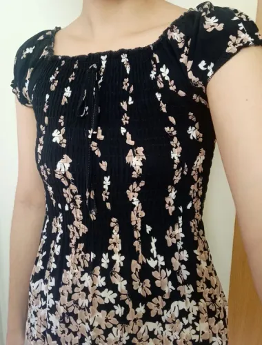 Vestido longo Floral - Tamanho G