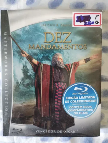 Blu Ray Os Dez Mandamentos - Edição Limitada de Colecionador Blu-ray