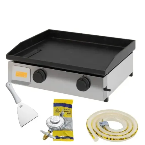Chapa Industrial a Gás 60cm Lanches em Geral "Novas"