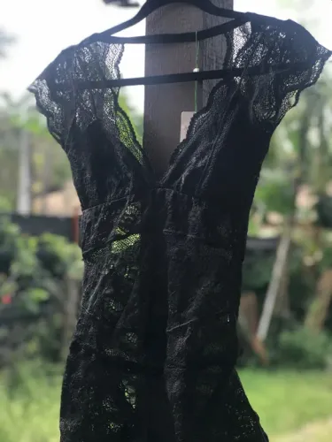 Body de renda preto nunca usado!