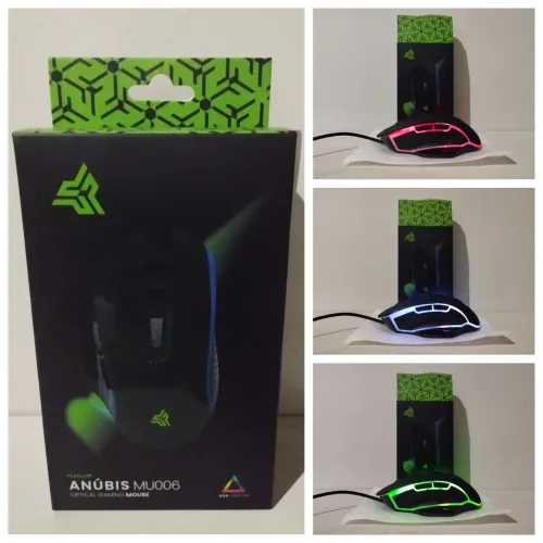 Mouse Gamer Óptico Knup Anúbis MU006 - RGB + 7 Botões Personalizáveis!