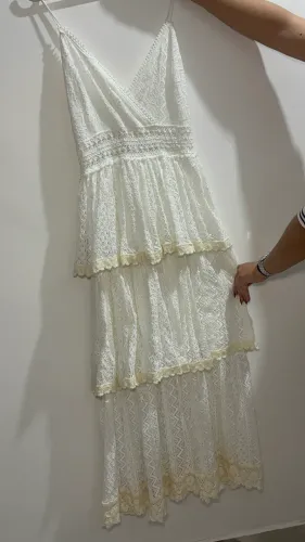 Vestido branco longo