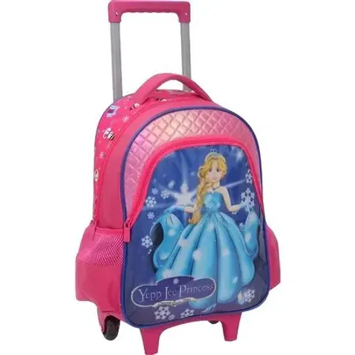 Kit Mochila Infantil Carrinho Rodinhas + Lancheira + Estojo