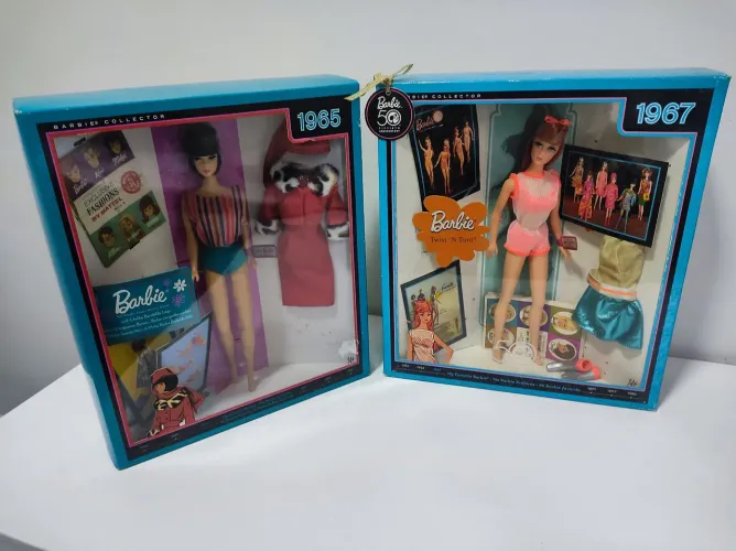RESERVADO PARA MARIA Lote de Barbies 1965 e 1967