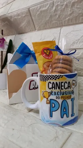 Caneca de porcelana para pai .