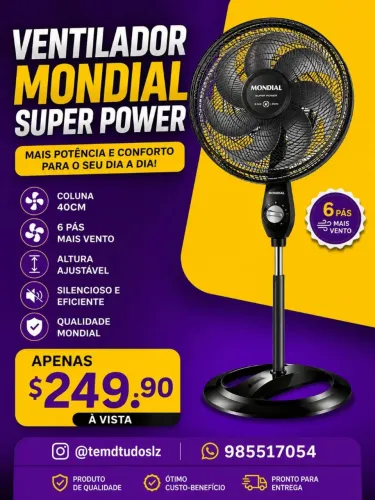 Ventilador de coluna mondial