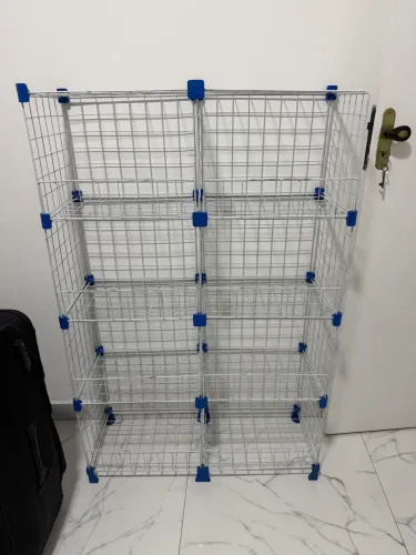 Estante organizadora modular de aramado 8 nichos