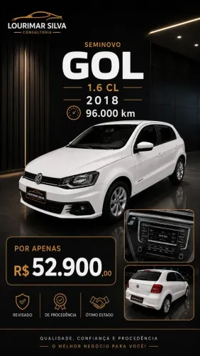 Volkswagen Gol Geração VII Comfortline 1.6 8V Total Flex Mec. 4P 2018