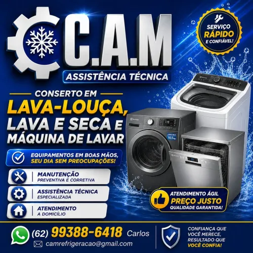 Assistência Técnica Máquina de Lavar/ Lavar e Seca/ Lava-Louça/Goiânia
