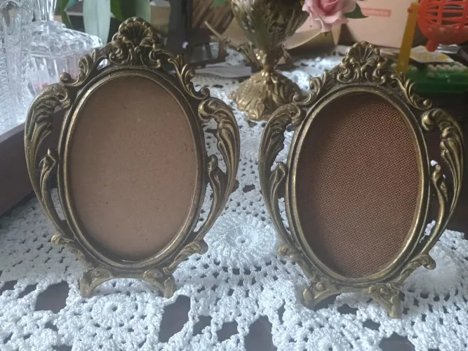 Porta retrato de bronze