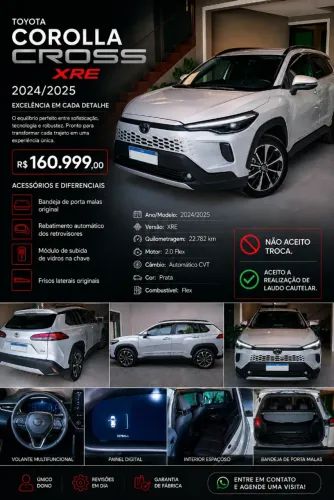 Toyota Corolla Cross XRE 2.0 16V Flex AUT 2025