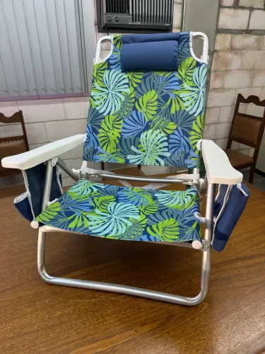 Kit 2 Cadeiras de Praia baixa Capri Member?s Market reforçada