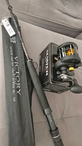 Carretilha Marine Master EX30 + Vara Lumis