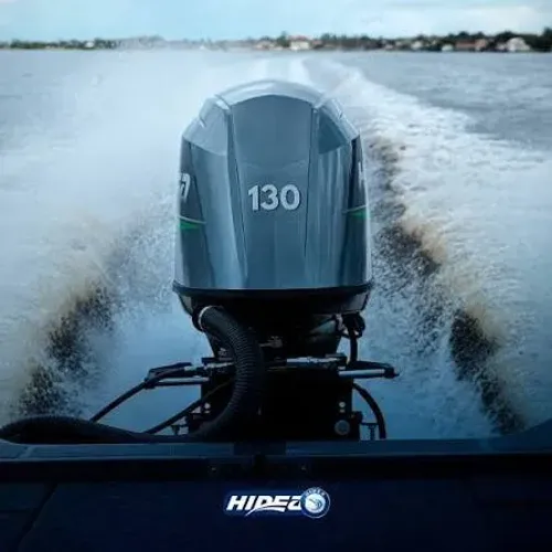Motor Hidea 130HP 4T Elétrico Comando Remoto Rabeta 25" Power Trim - Motor de Popa Novo