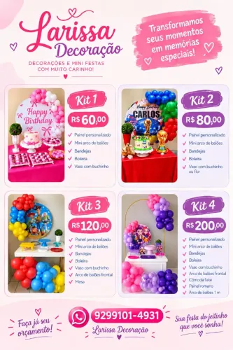 Kits mini festa