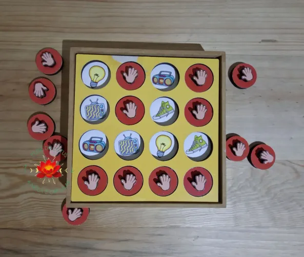Jogo da Memória Pedagógico 8 em 1 Madeira Maninho Brinquedos