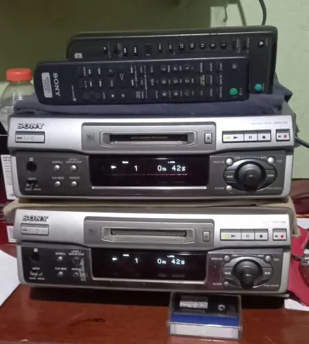 2 mds sony grava e play completo 