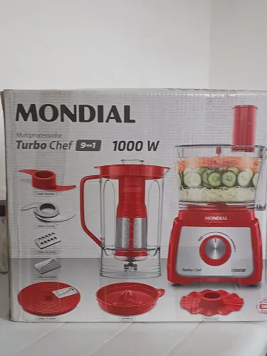 Multiprocessador Mondial turbo chef 9 em 1 127v