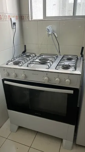 Fogão Atlas Mônaco Plus 5 Bocas | Mesa Inox | Mega Chama | Forno 82L