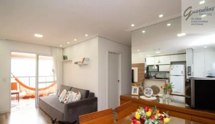 Apartamento á Venda Residencial Cidade Maia 68m², 2 Quartos, Varanda Gourmet, 1 Vaga