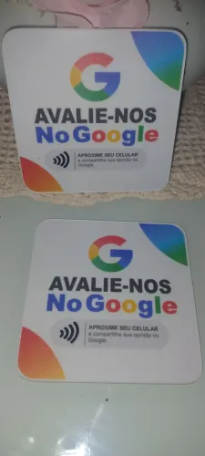 Placa de avaliação google