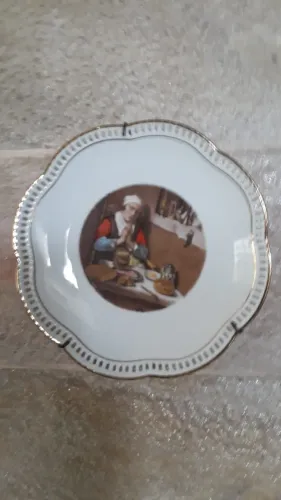 Prato de parede antigo de Porcelana Bavaria