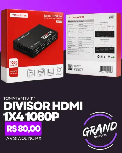 Divisor HDMI 1x4 Switch