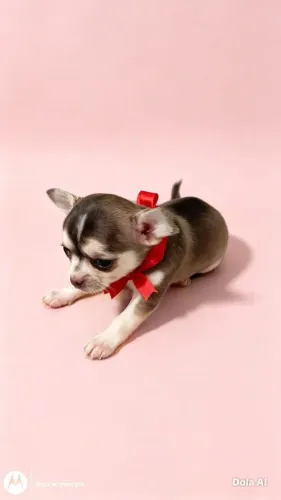 Chihuahua fêmea Agouti pelo curto 