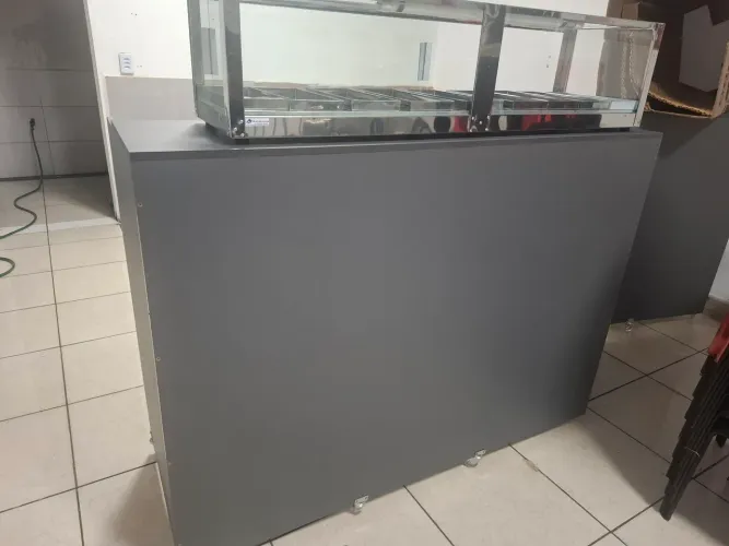 VENDO 2 BALCÕES COM RODINHAS - COR GRAFITE