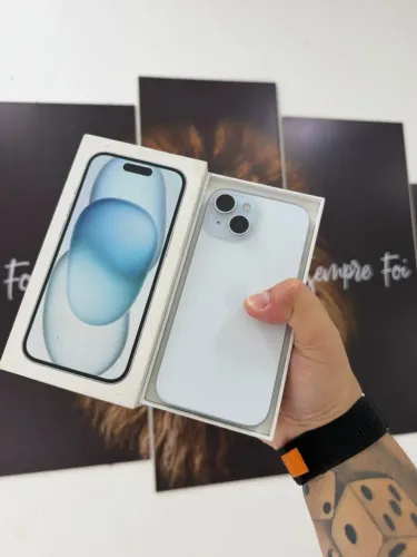 iPhone 15 128GB - 85% Bateria + Caixa + Cabo Original