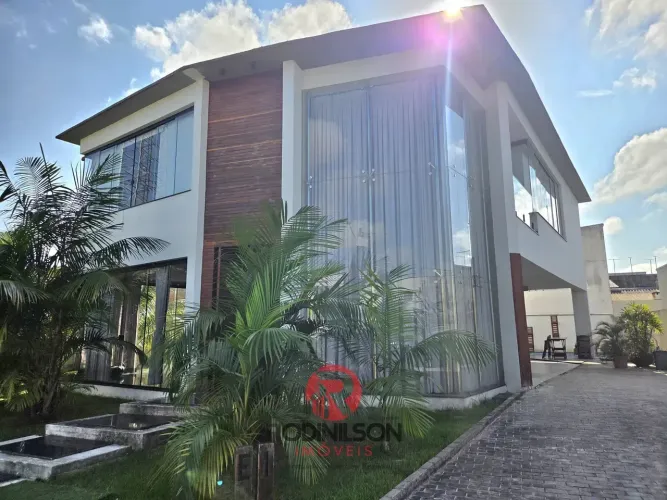 Cond. Jardim Espanha, Casa com 2 pavimentos, 4 suítes, s/2 com closet, piscina - Tapanã, B