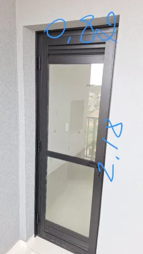 Porta de divisão de ambiente em alumínio