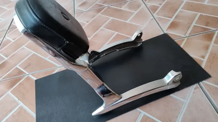 Sissy Bar e Banco Confort fat boy da Virago 250.