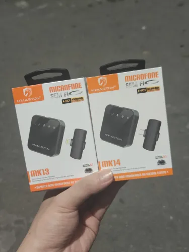 Microfone sem fio iPhone e tipo C - 