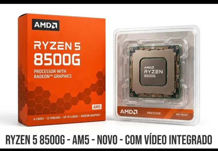 Amd Ryzen 5 8500g Novo. Nunca usado.