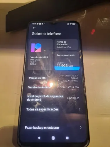 Redmi Note 8 Pro surrado